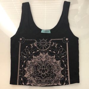 Black crop top